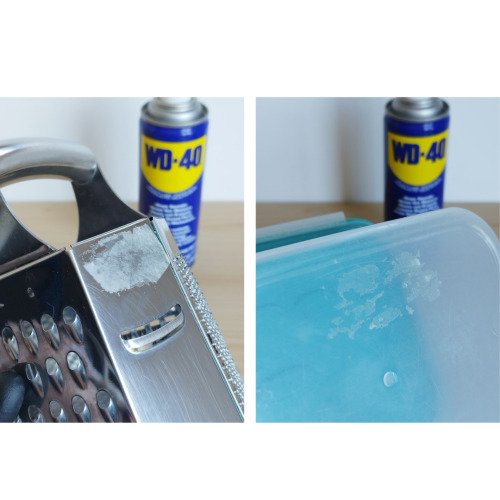 ¡Dile adiós a los molestos residuos adhesivos con WD-40!