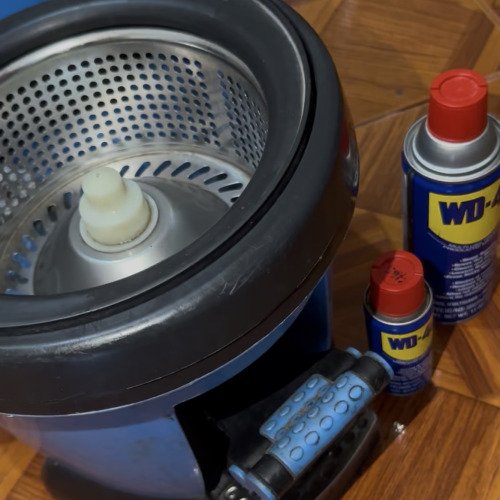 🤩✨Con WD 40, todo es posible. Por ello presento mi proyecto: reparación cesta giratoria de limpieza !! 🙂✨