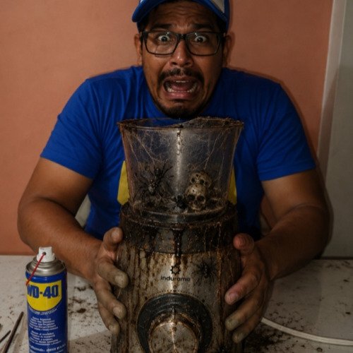 ¡No la tires! Así recuperé una licuadora oxidada con WD-40